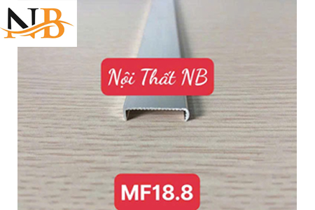 NẸP NHÔM CHỮ U BO CẠNH MF18.8.